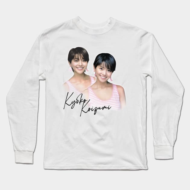 Kyoko Koizumi -- Retro 80s Fan Design Long Sleeve T-Shirt by DankFutura